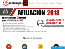Tablet Screenshot of cmictamaulipas.org.mx